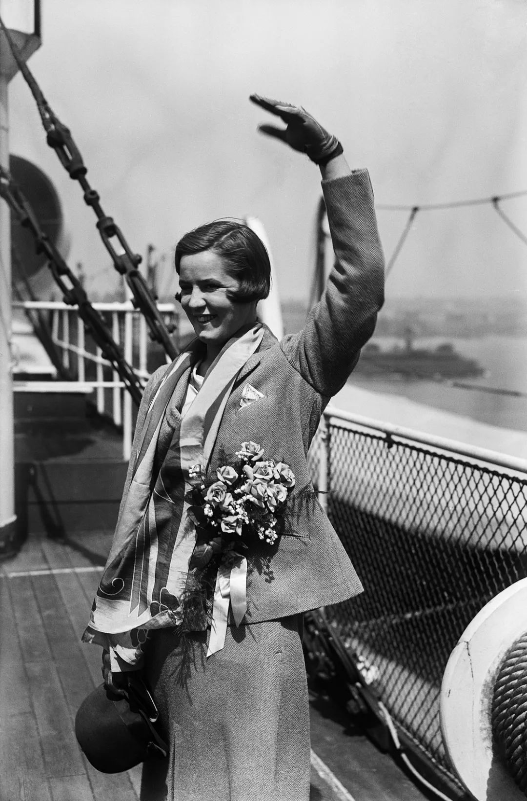 1926年6月2日，美国纽约。特鲁迪&middot;埃德尔是首位横渡英吉利海峡的女性。这是她第二次尝试横渡英吉利海峡。（图/视觉中国）