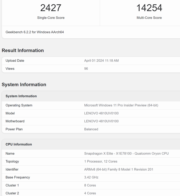 多款骁龙X Elite笔记本跑分曝光 能效表现这么强?