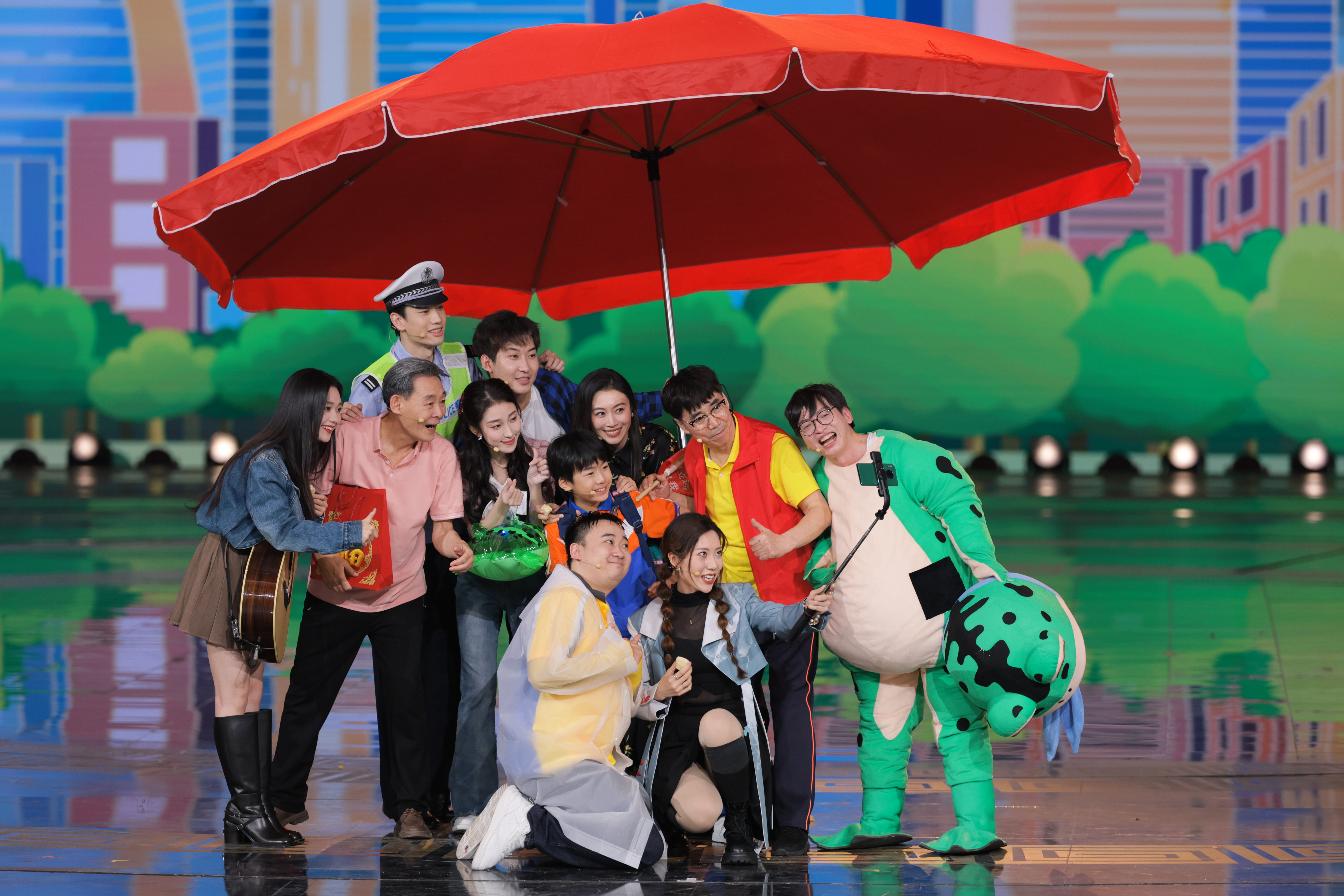 ▲北京台春晚节目《伞下》。图/北京卫视