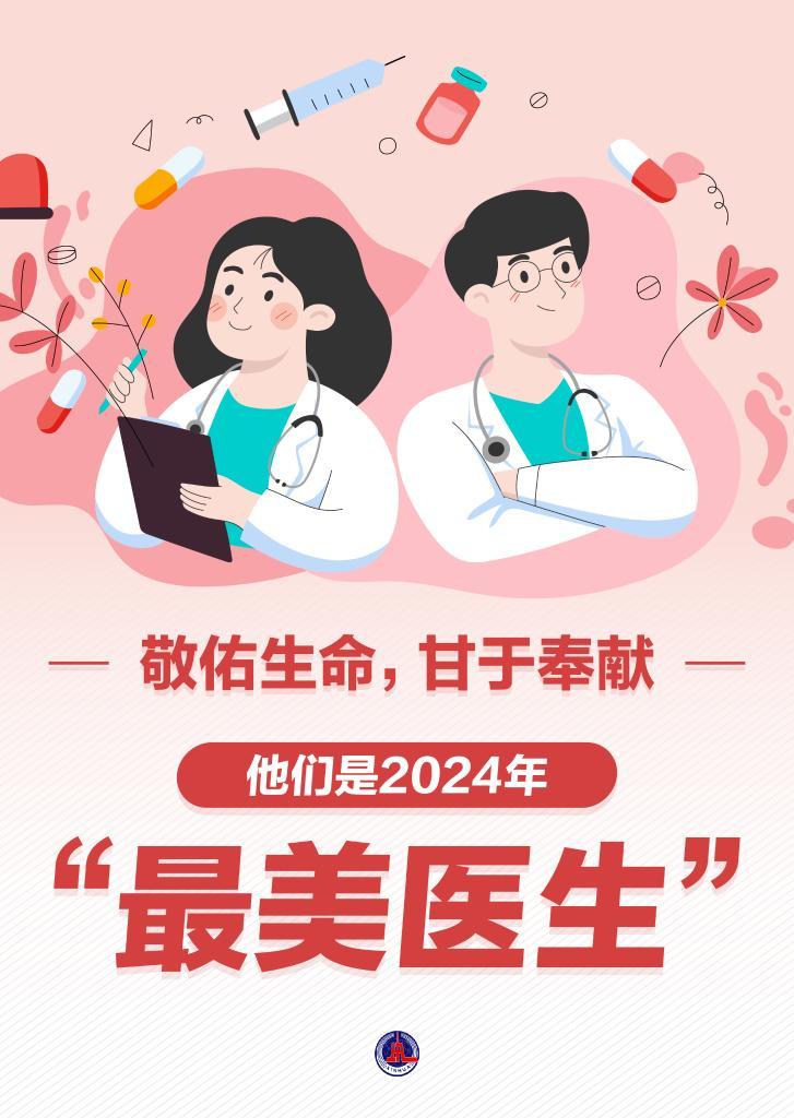 新华鲜报|致敬“白衣战士”！2024年“最美医生”发布