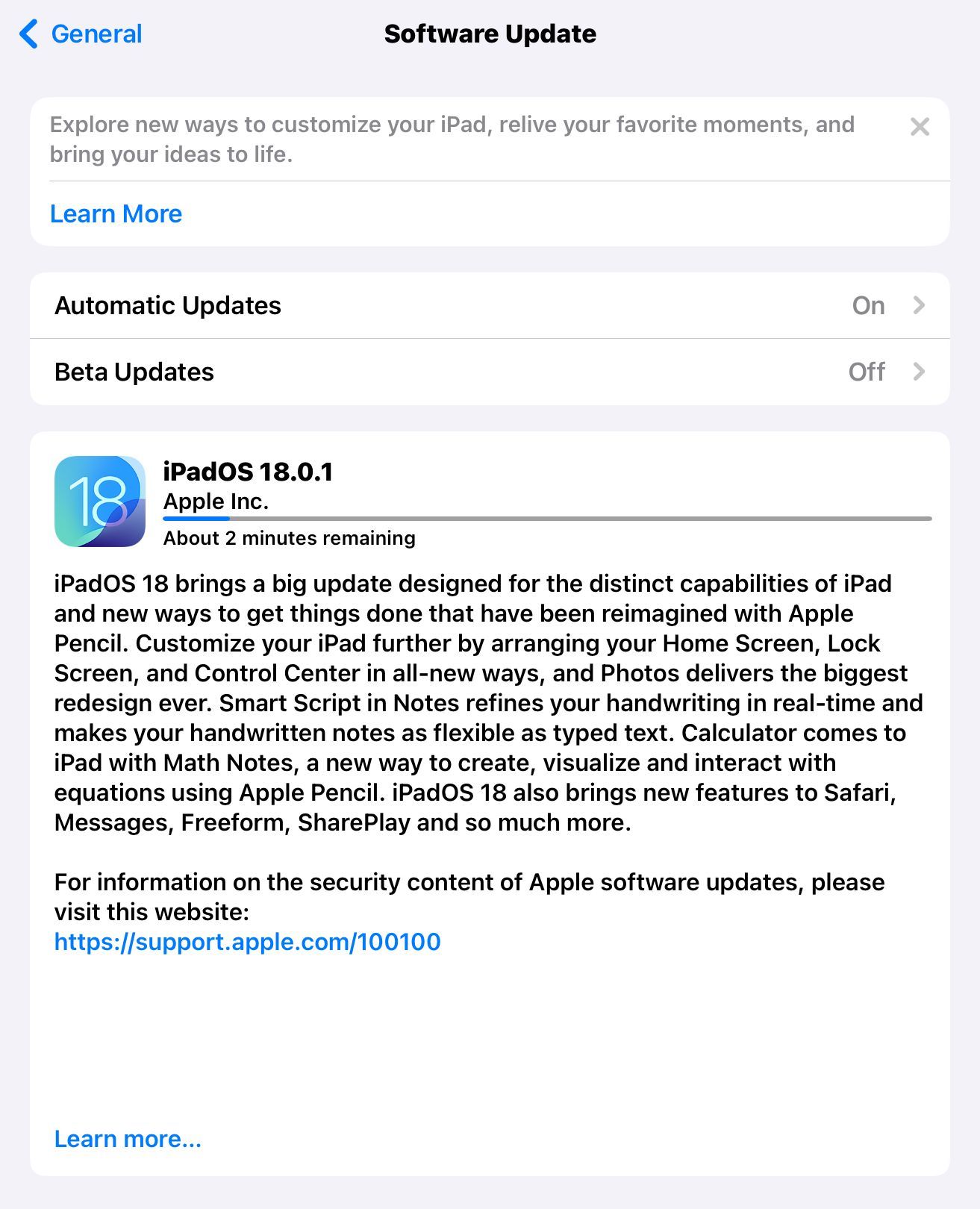 iPad变砖了？苹果急发18.0.1竖立症结