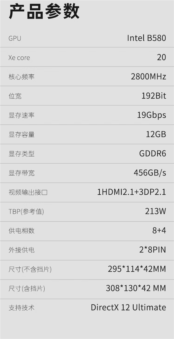 2149元 蓝戟Intel Arc B580 Tri OC显卡终于开售!目前仅在中国销售