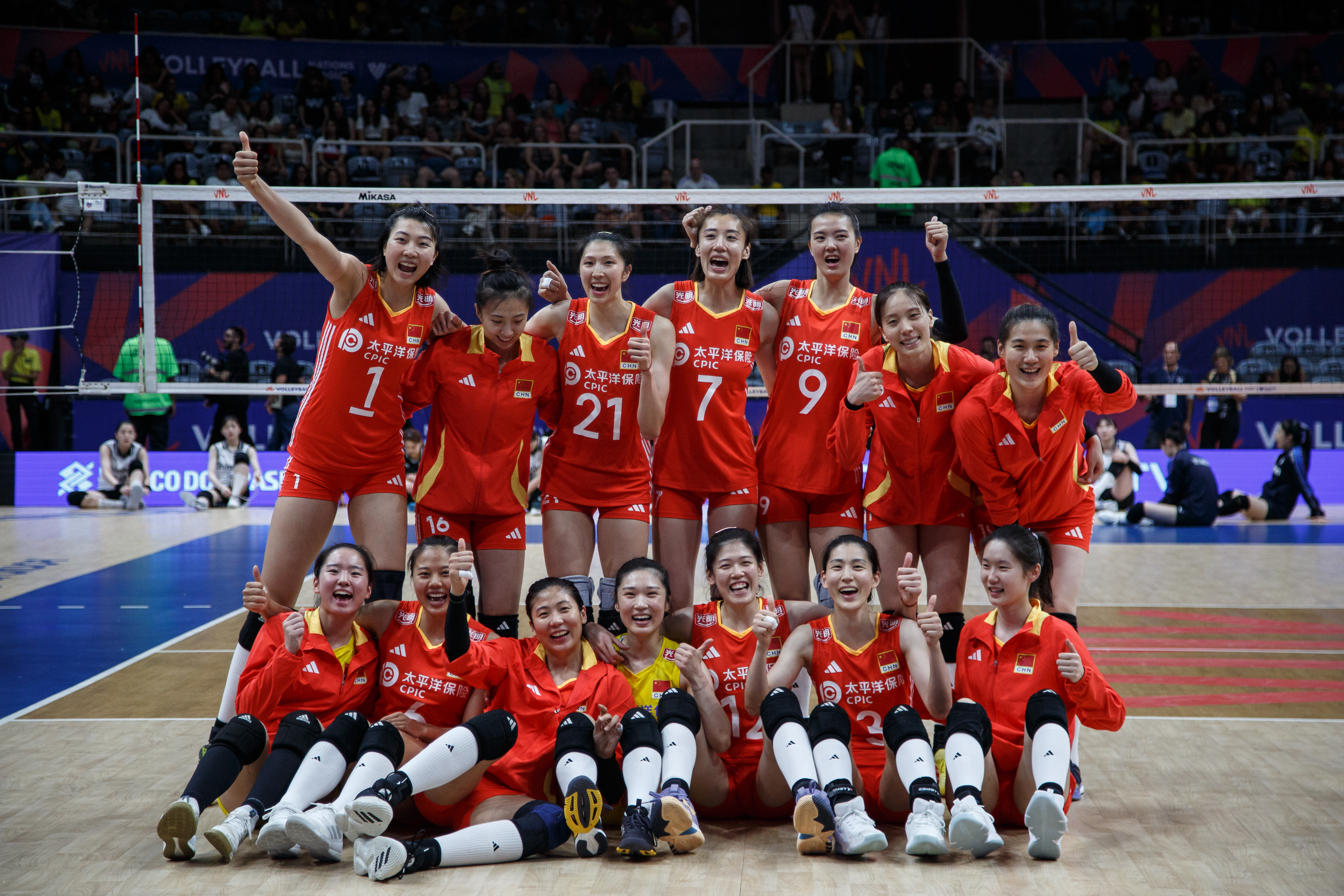 世界女排聯賽：中國隊勝韓國隊