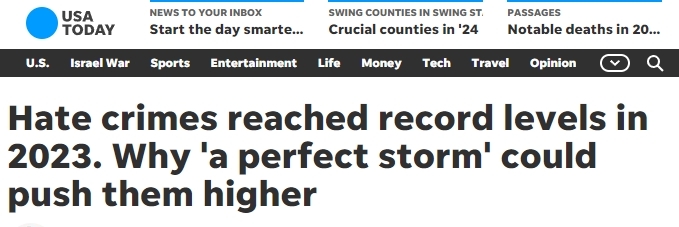 《今日美国报》（USA Today）报道截图