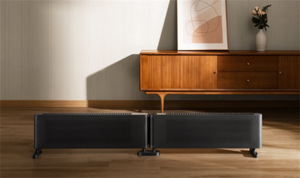 首发799元 米家石墨烯踢脚线电暖器2折叠版开售:180°可变角度