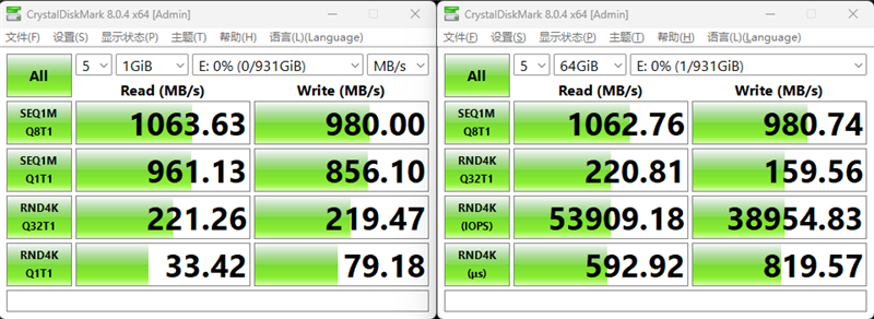 朗科US9固态U盘评测:双接口超方便、1GB/s读写两倍于SATA SSD