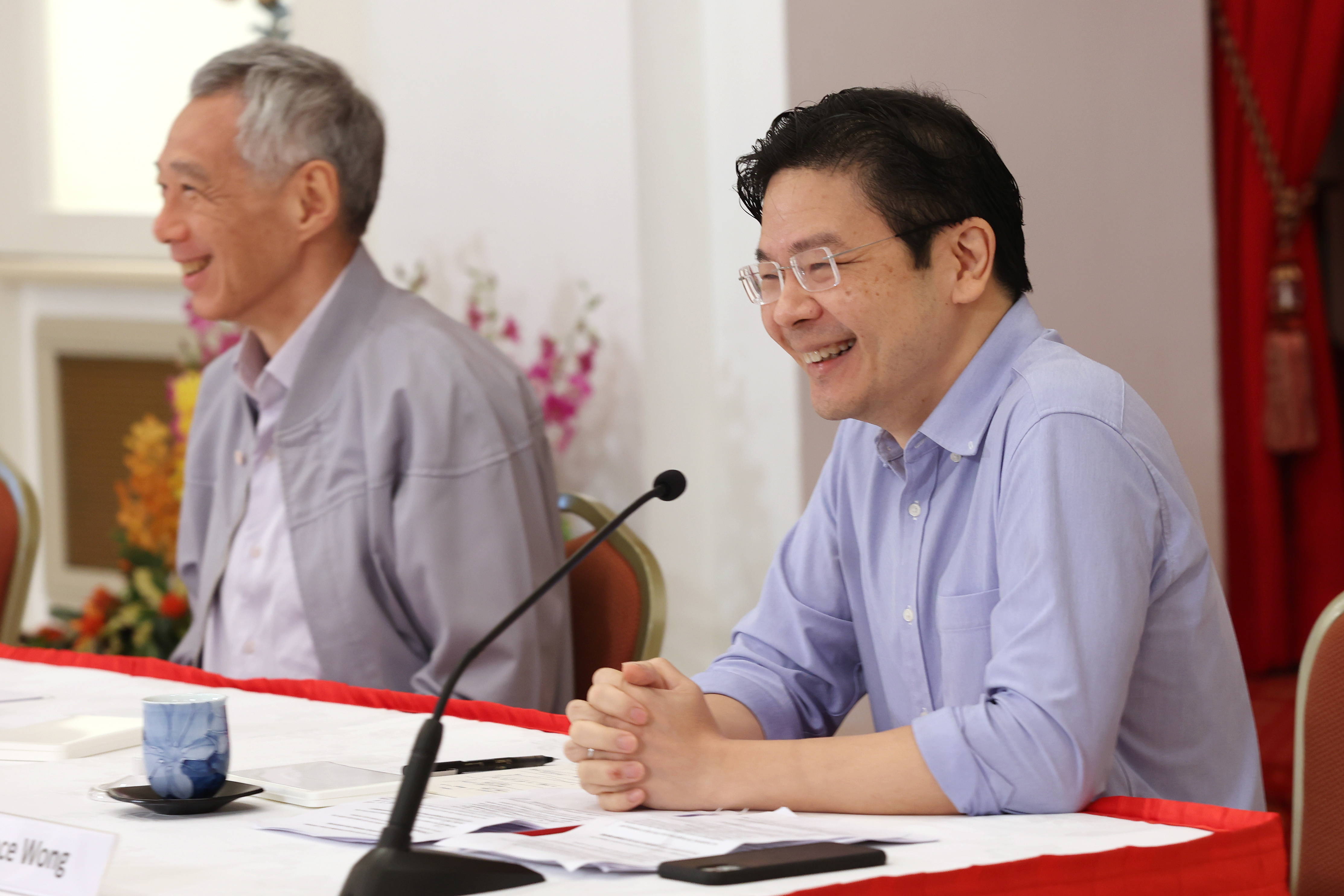 上任前，黄循财接受新加坡媒体联访 图源：联合早报
