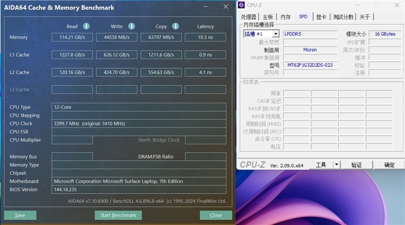 22小时续航!微软Surface Laptop 第7版评测:骁龙X Elite性能胜过同功耗的x86处理器
