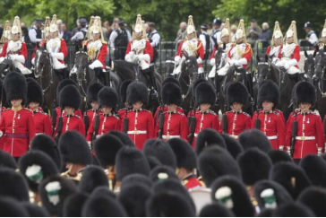 2024年6月8日，英国皇家阅兵仪式彩排在伦敦皇家骑兵卫队阅兵场举行 图自美媒