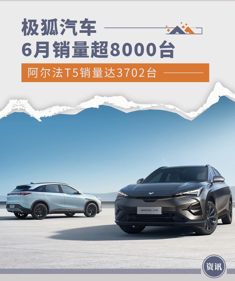 极狐6月销量超8000台 阿尔法T5销量达3702台