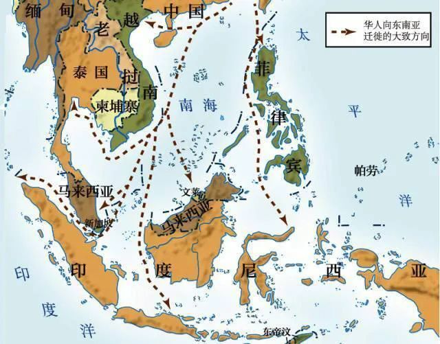 ▲华南沿海居民很早就向东南亚移民,朝廷的禁令也阻止不了