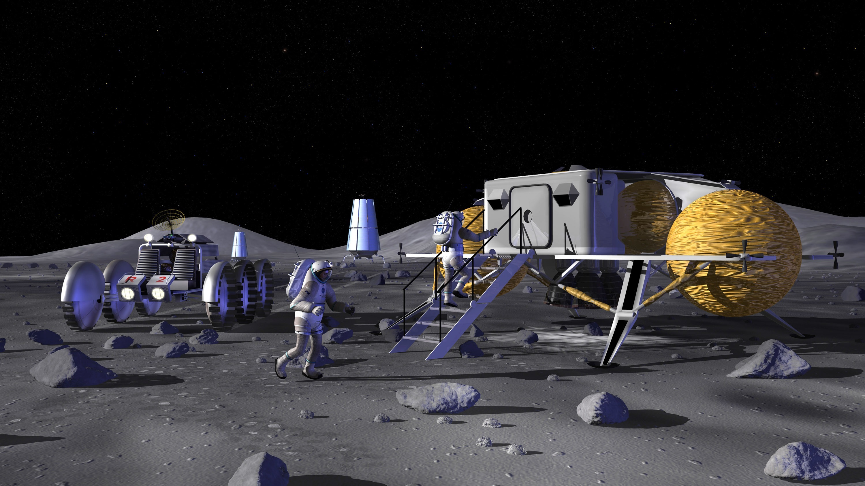 NASA设想的月球定居点,有可能由中国负责实现