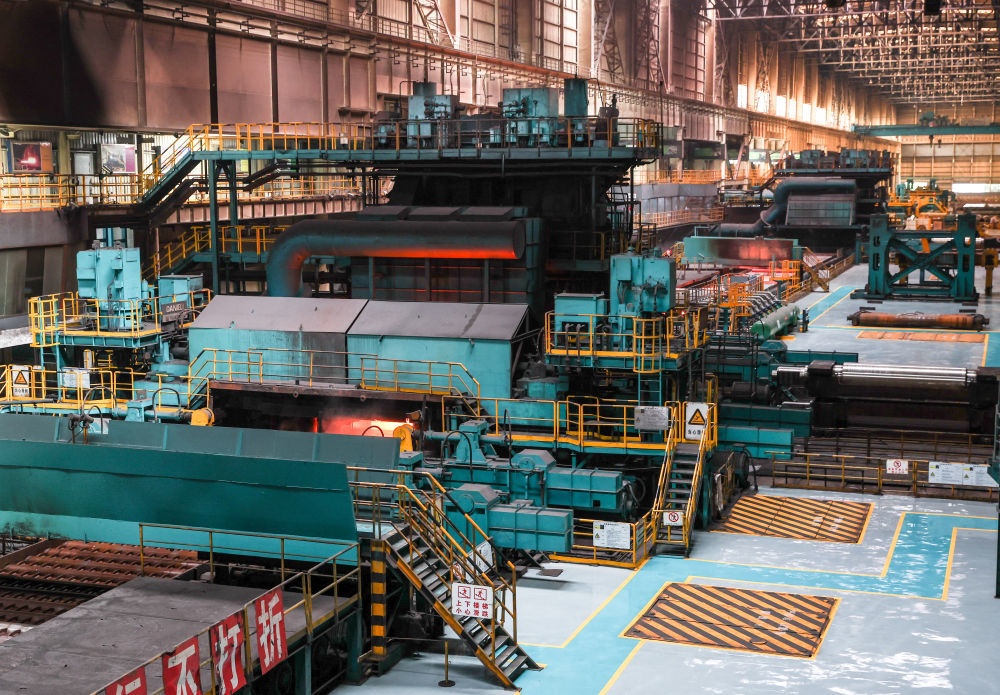 6月3日拍摄的兴澄特种钢铁有限公司特板厚板分厂。