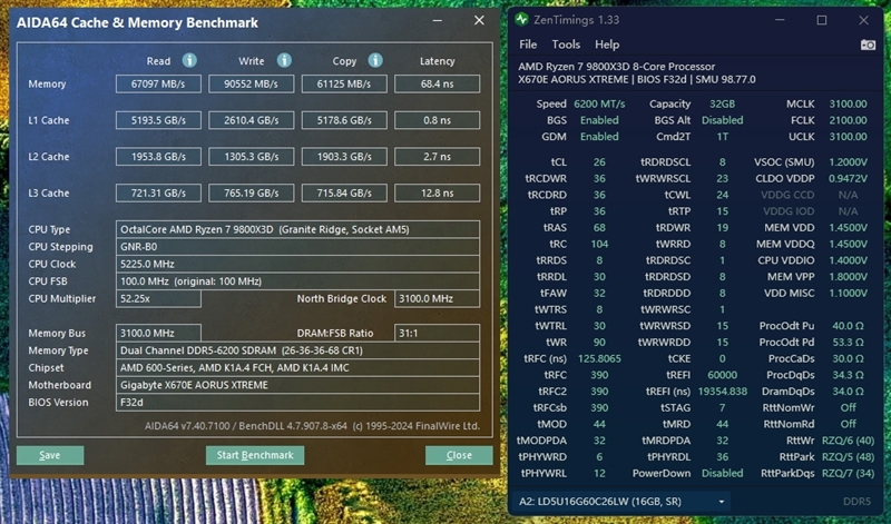 雷克沙ARES RGB DDR5-6000 C26内存评测：AMD平台最强 挑战超频极限