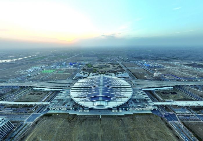 京雄城际铁路雄安站 新华社图