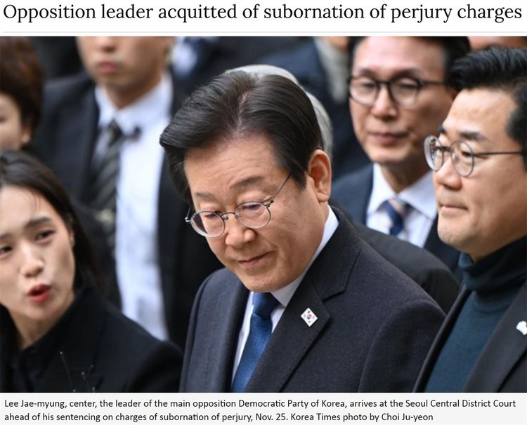 “李在明‘无罪’判决恐将进一步撕裂韩国政坛”