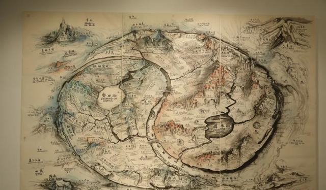 ▲ 《不息之图》纸上水墨,240×120cm×3联,邱志杰,2018-2019