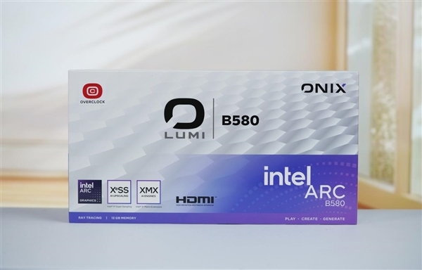 纯白双风扇!傲世追日Intel锐炫B580 OC显卡图赏