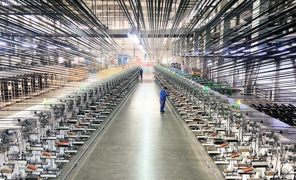 吉林化纤集团有限责任公司的碳纤维生产线 受访单位供图