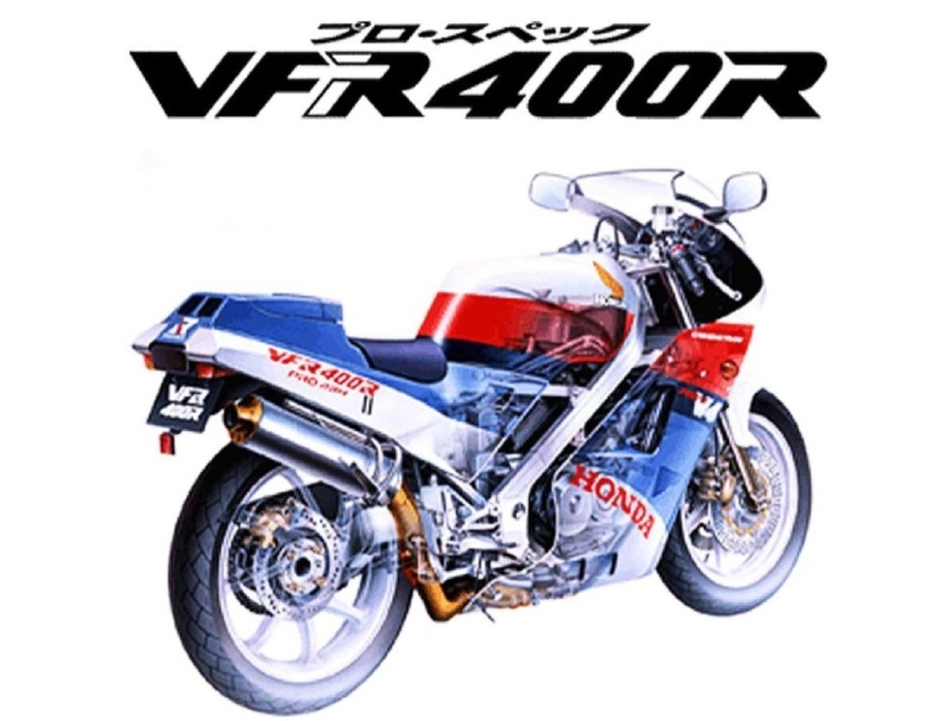 本田VFR400R经典单摇臂400cc，V型四缸跑车