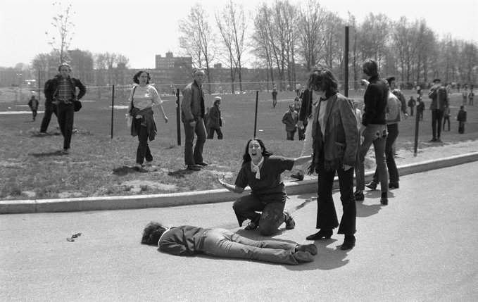 1972年，反越战抗议运动中被美国警察杀害的学生