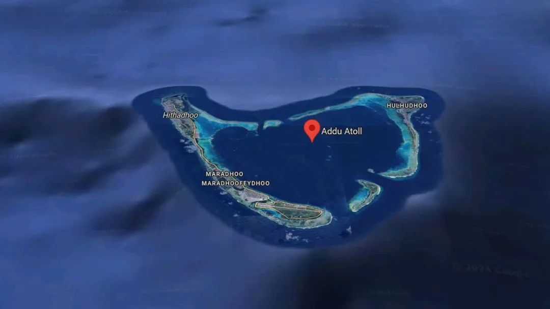 ◆马尔代夫最南端的阿杜环礁，部署在此的约25名印度士兵已经撤离。