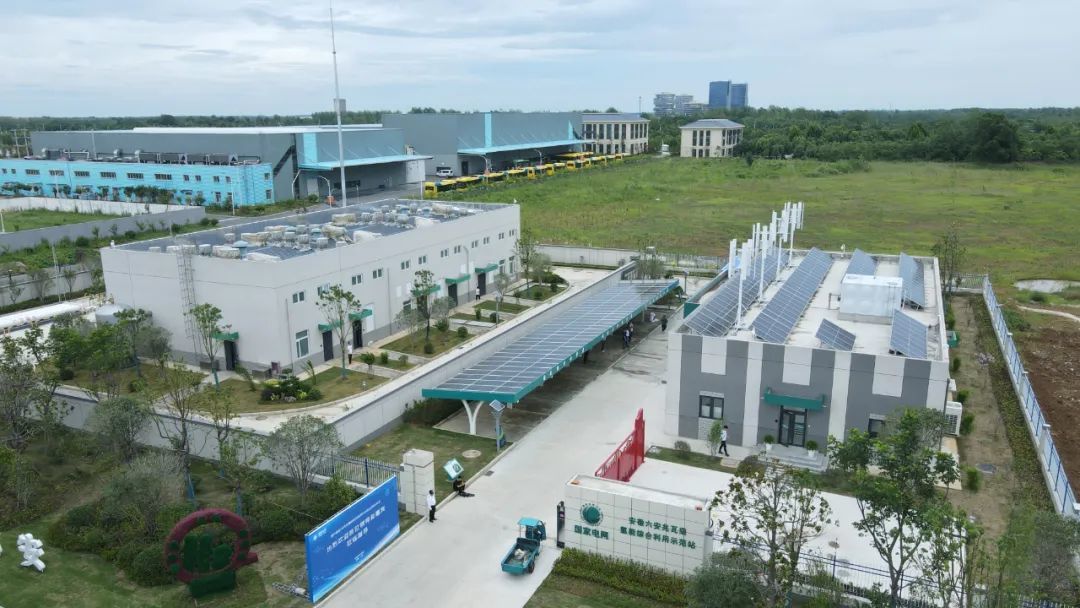 安徽六安兆瓦级氢能综合利用示范站（无人机照片）。杜宇 摄（新华社）