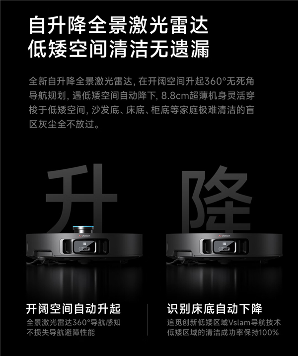 6299元起!追觅发布旗舰扫地机X40 Pro Ultra:自升降全景激光雷达加持