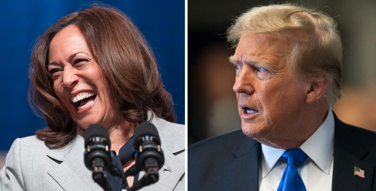 哈里斯后来居上？民调支持率持续攀升已全面领先特朗普