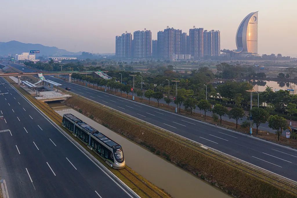 高明有轨电车示范线 图/视觉中国