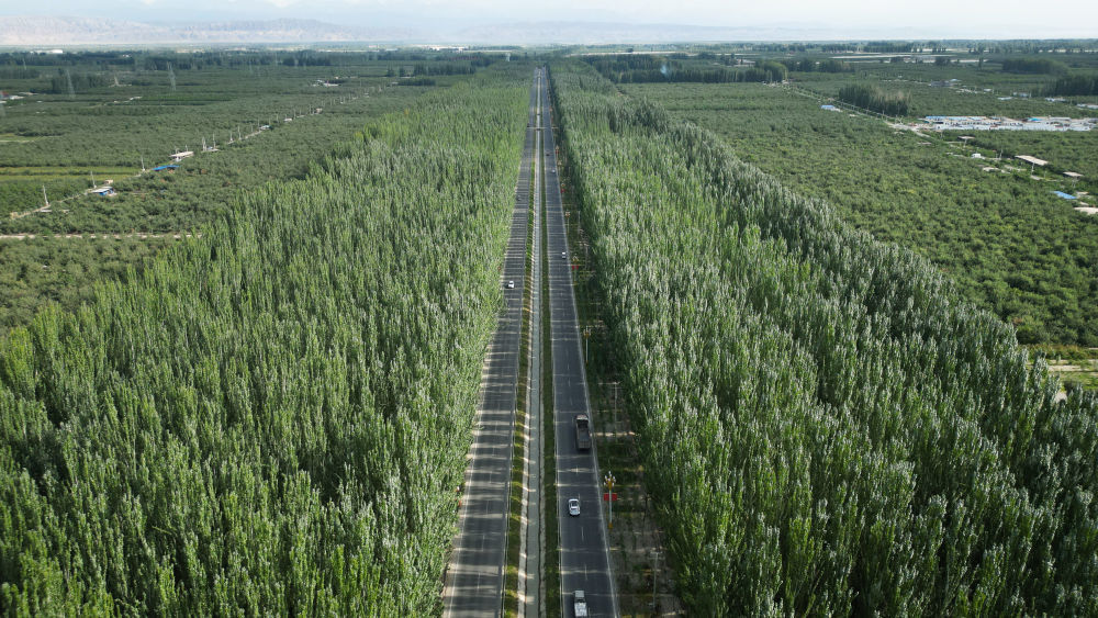 新疆柯柯牙景色（2023年9月1日摄，无人机照片）。新华社记者 李响 摄