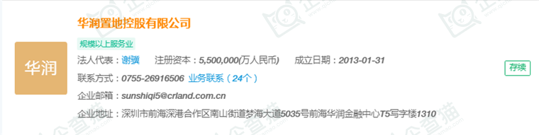 华润置地控股有限公司