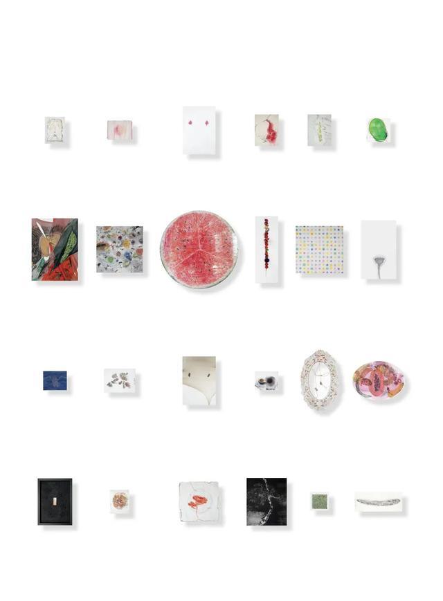 ▲ 章燕紫《她的二十四章节》系列(24件)综合材料 尺寸不一 2022年