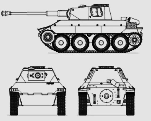 二战德国Pz.Kpfw.38D轻型坦克，一款图纸上的装甲武器