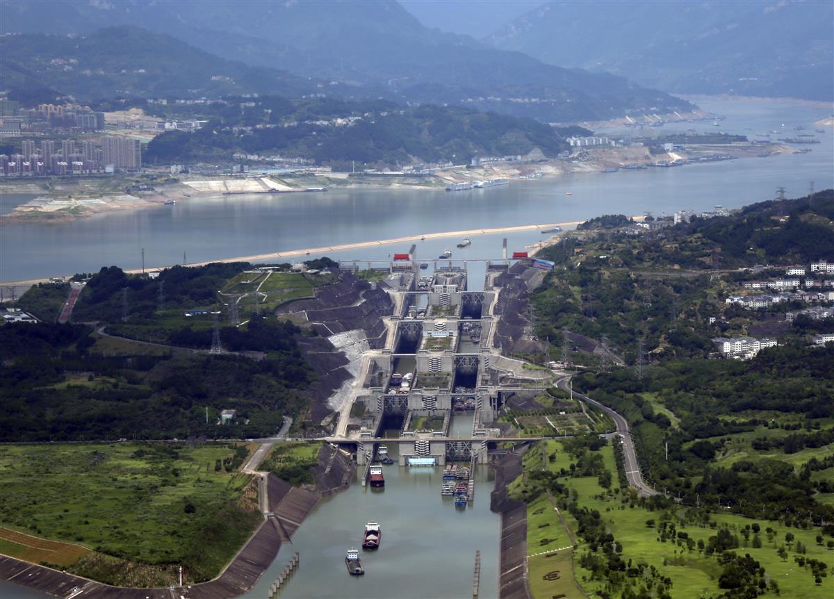 三峡五级船闸