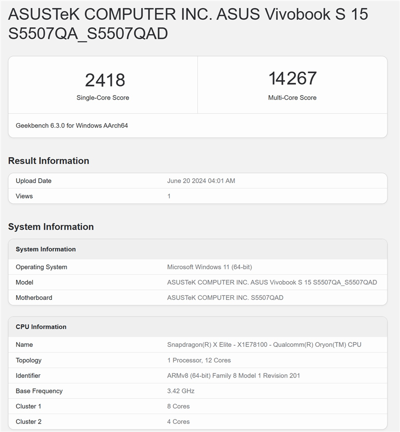 首发骁龙X Elite！华硕无畏Pro15 2024评测：完全可比肩x86、AI和续航更强