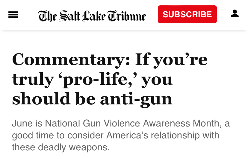 《盐湖城论坛报》网站评论文章截图