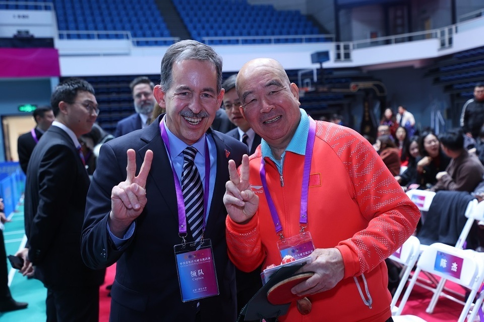 资讯有故事︱美国弗吉尼亚大学乒乓球代表团访华:重走乒乓路 一起向未来