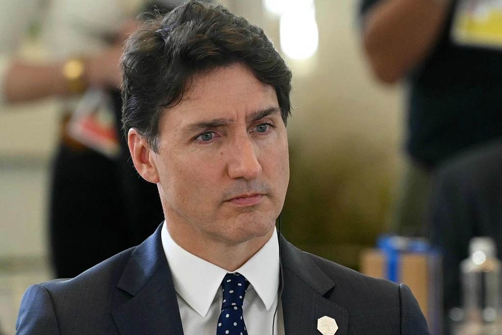 当地时候6月14日，加拿大总理特鲁多参加G7峰会 （视觉中国）