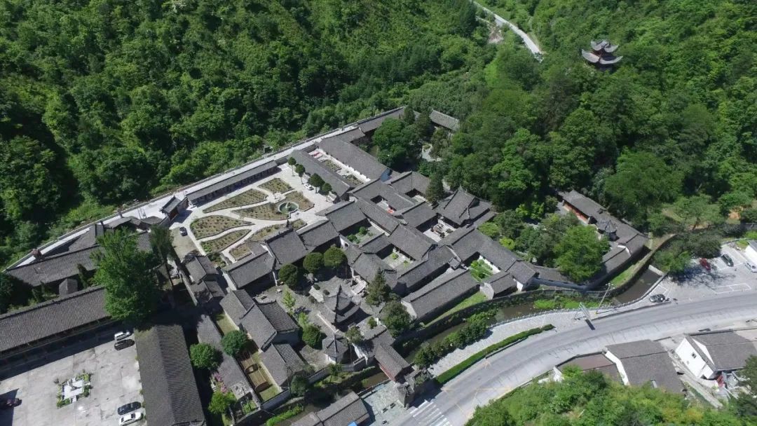 古老驿道上的留侯张良祠庙,县文旅局供图