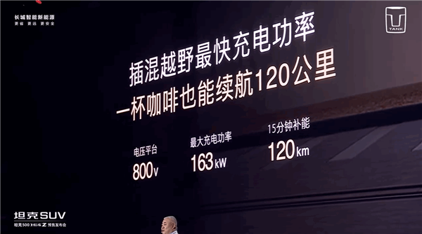 纯电续航201公里 一周只充一次电!坦克500 Hi4-Z预售:37.98万元