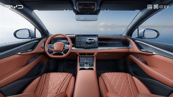定位高于宋PLUS!比亚迪海狮07 EV内饰官图发布:5月10日上市