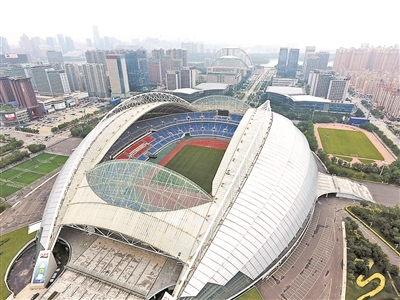 俯瞰沈阳奥体中心球场(资料图)
