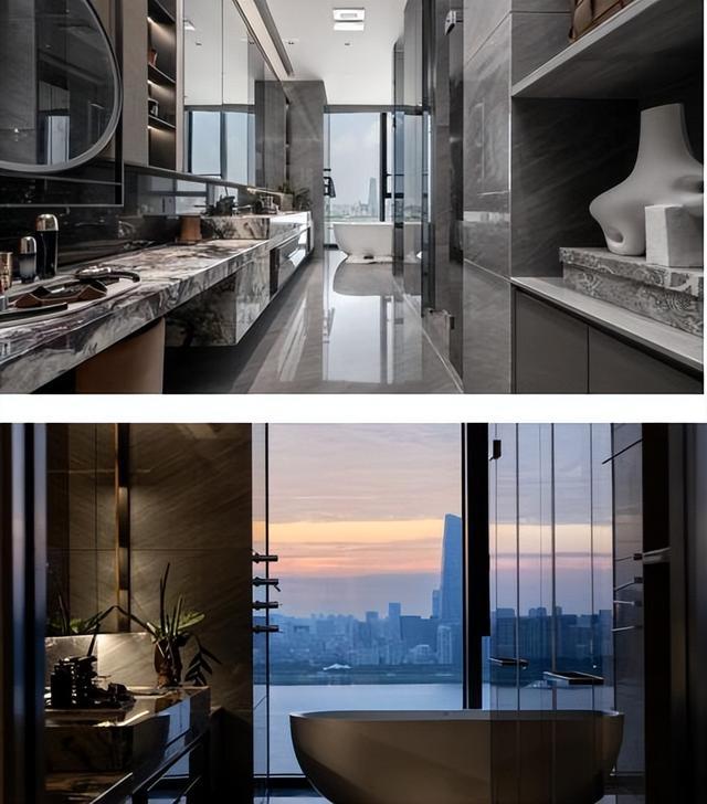 注:武汉101项目358㎡样板间主卫实景图