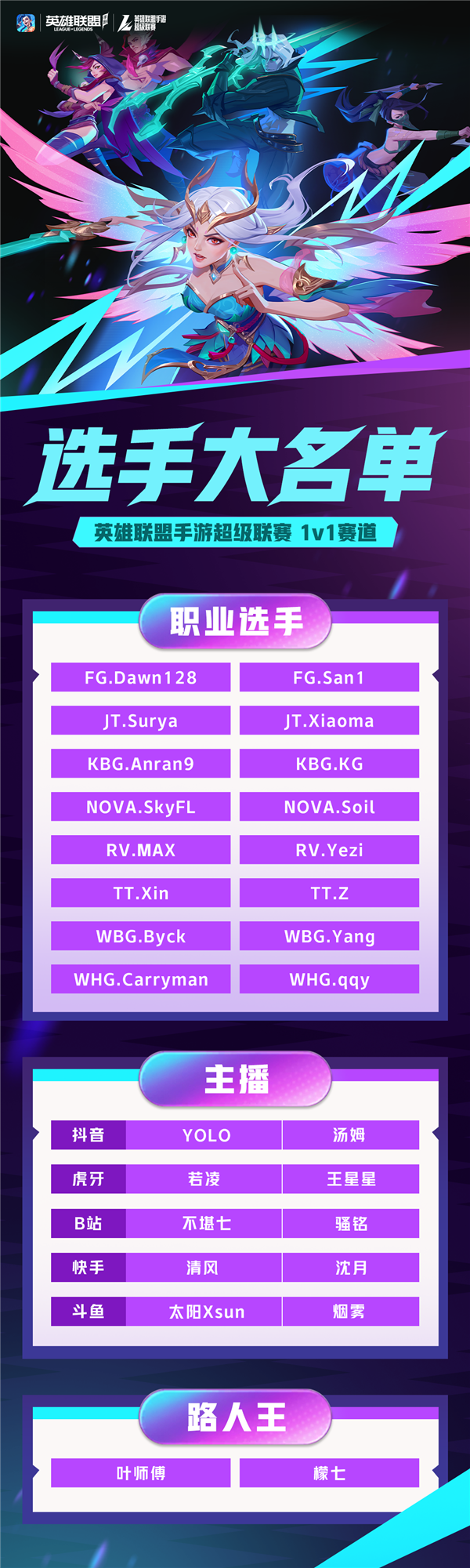 2024英雄联盟手游超级联赛今日开打:新增独立1v1赛道