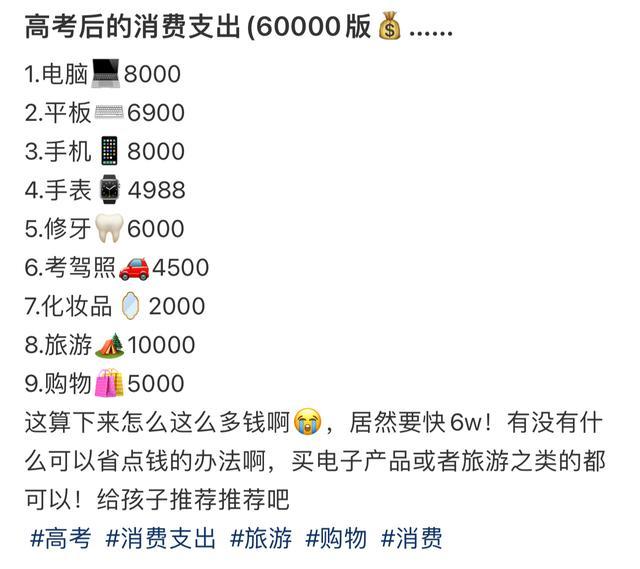 小徐用自己打工赚的钱给家里人买的礼物。受访者提供