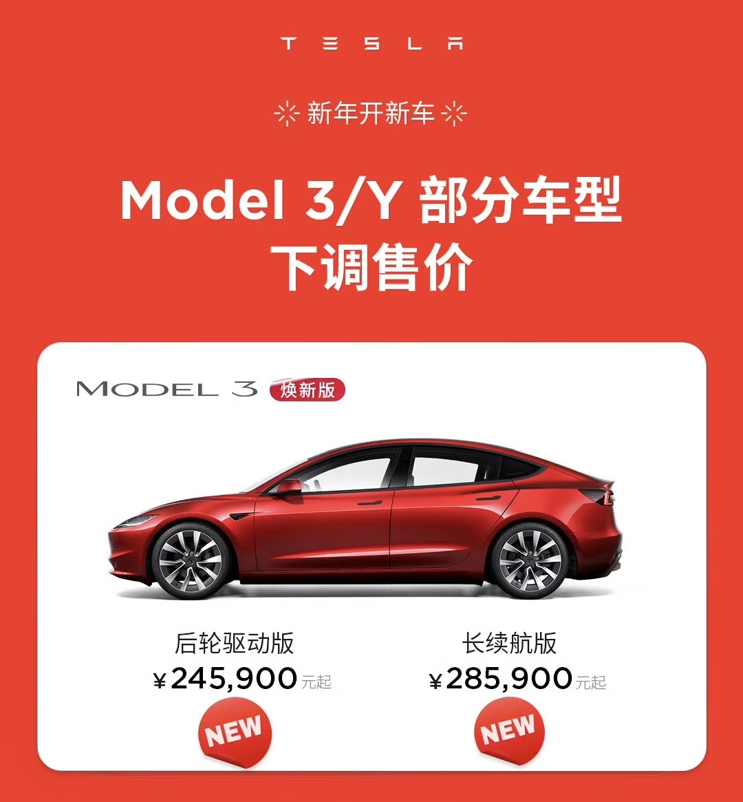 model3中国售价图片