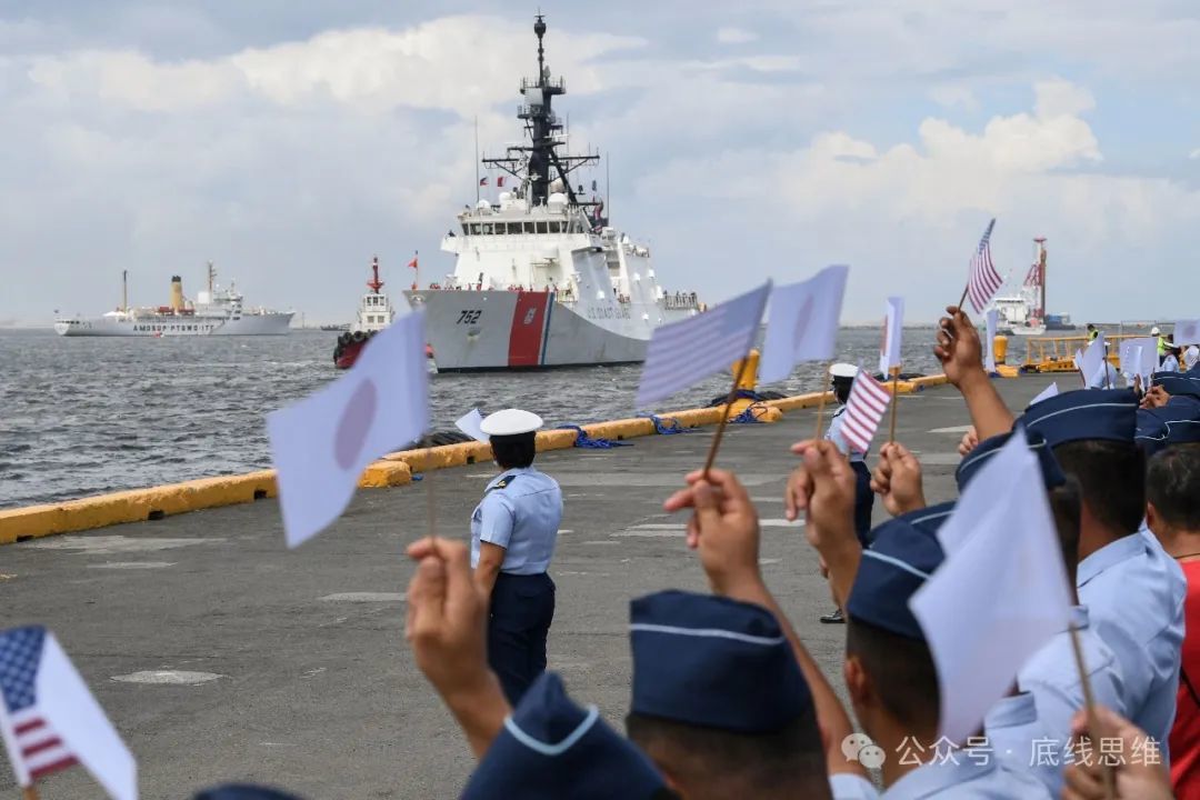 当地时间2023年6月1日，美日菲海上联合演习在菲律宾马尼拉举行。（图源：视觉中国）