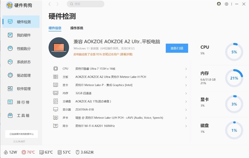 无边框全面屏惊艳！AOKZOE A2 Ultra掌机评测：稳定可靠的酷睿Ultra、串流云游戏