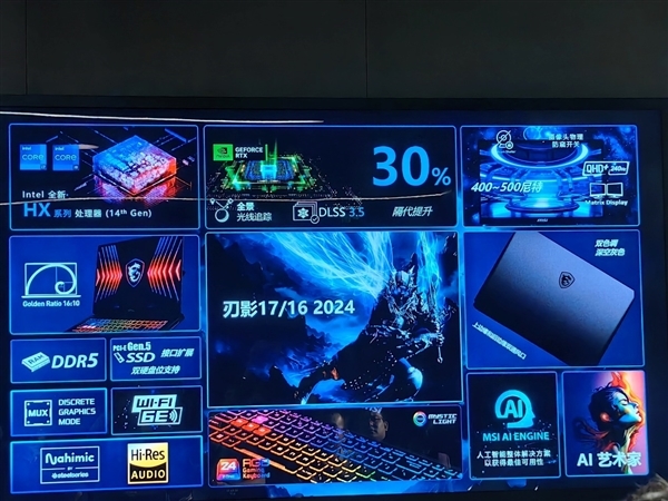 10大系列40款!微星笔记本全线巡礼:270W极限释放无敌